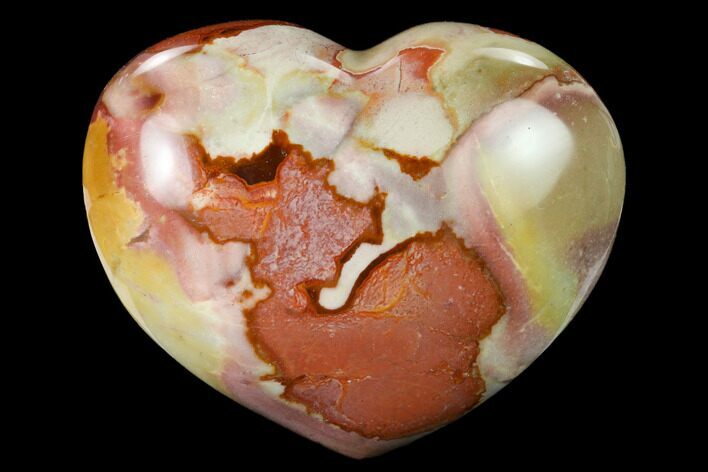 Wide, Polychrome Jasper Heart - Madagascar #167317